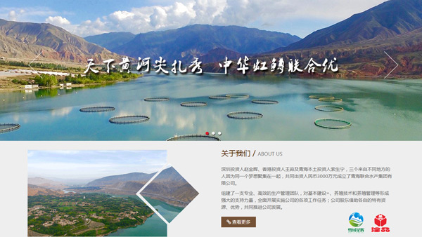 青海聯(lián)合水產(chǎn)集團(tuán)有限公司官網(wǎng)設(shè)計